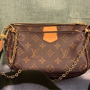 Louis Vuitton Brown Monogram Crossbody Bag